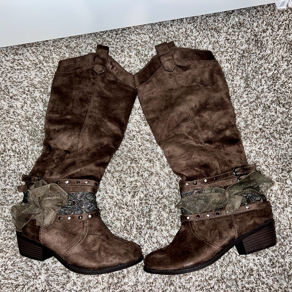 Taupe Suede Women's Boots